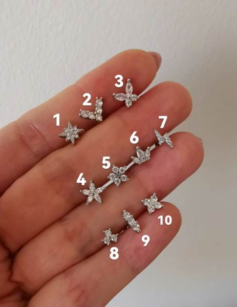 Cerrahi Çelik Kıkırdak ve Tragus Piercingleri