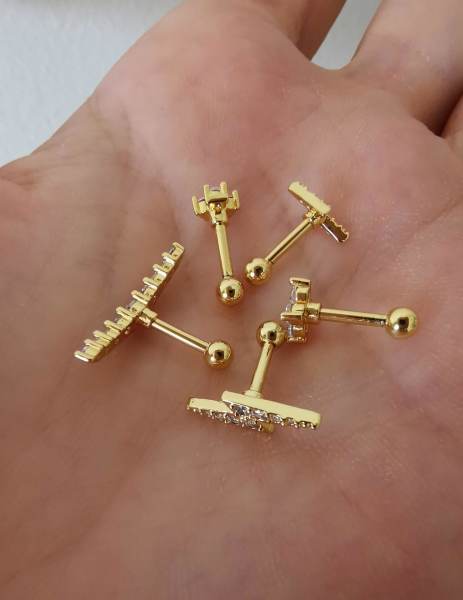 Cerrahi Çelik Kıkırdak ve Tragus Piercingleri