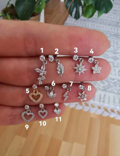 Cerrahi Çelik Kıkırdak ve Tragus Piercingleri