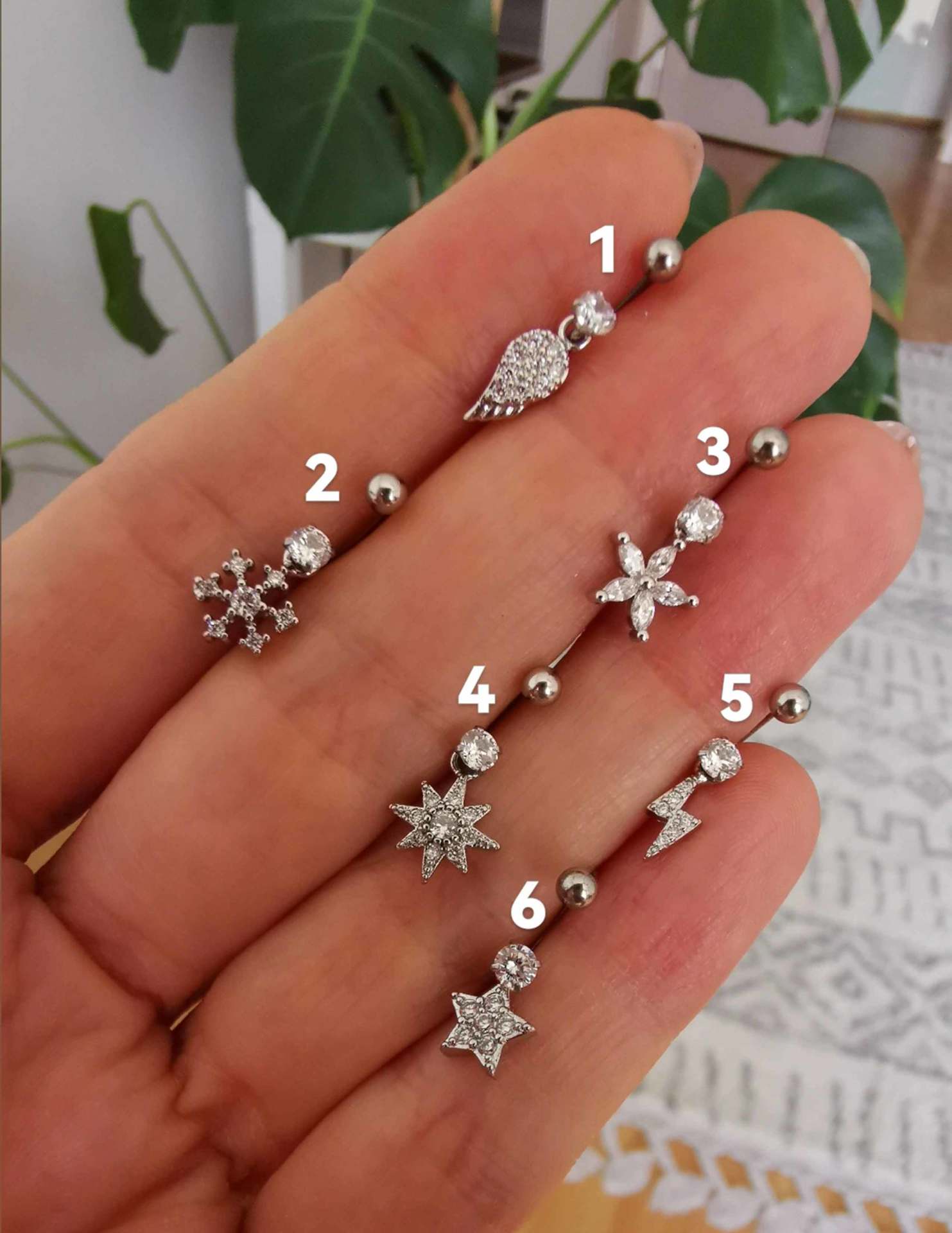 Cerrahi Çelik Kıkırdak ve Tragus Piercingleri