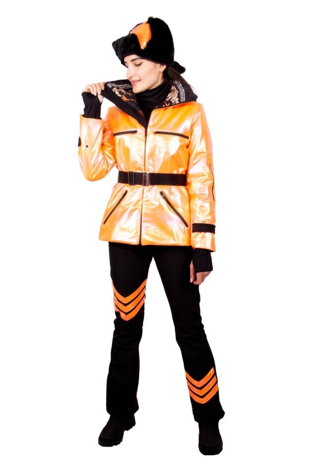 SD Neon Turuncu Kayak-Snowboard Ceket Pantolon Takım