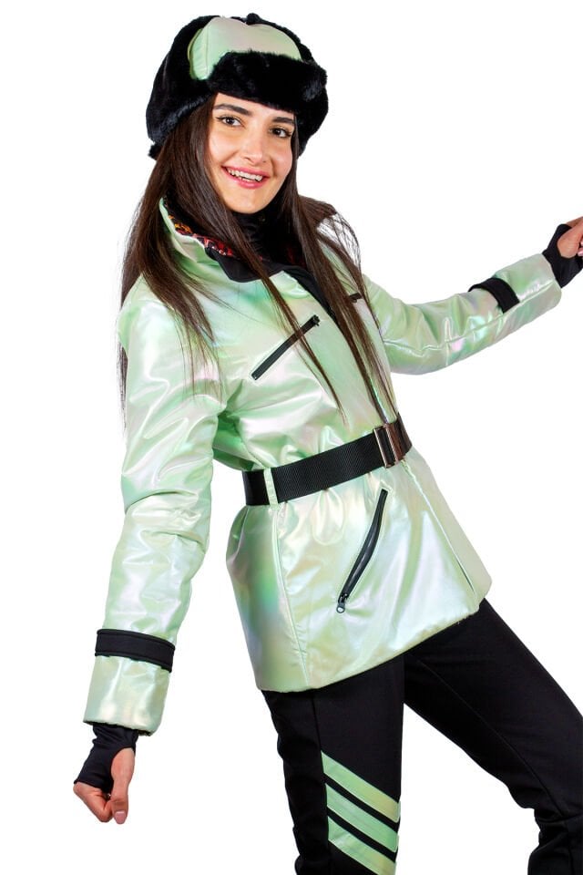 Neon Mint Yeşili Kayak Montu
