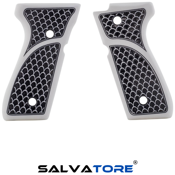 Empuñaduras de pistola Salvatore empuñaduras de revólver para Beretta 92/96/98 / tamaño completo M9 accesorios para pistola de acrílico tiro de caza