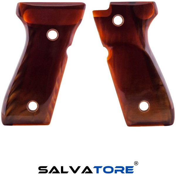 Empuñaduras de pistola Salvatore empuñaduras de revólver para Beretta 92/96/98 / tamaño completo M9 accesorios para pistola de acrílico tiro de caza