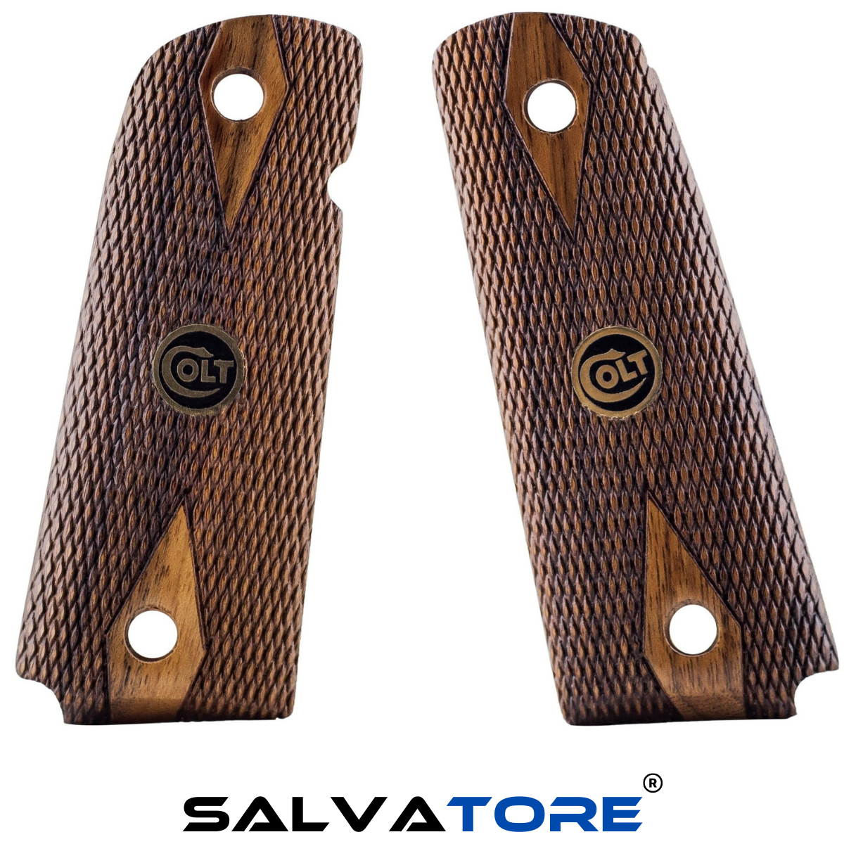 Empuñaduras de pistola Salvatore empuñaduras de revólver para Colt 1911 accesorios para pistola de nogal tiro de caza