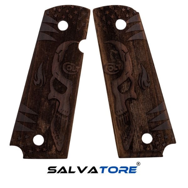 Salvatore Pistol Grips Airsoft Revolver For COLT 1911 Handmade Walnut Gun Accessories