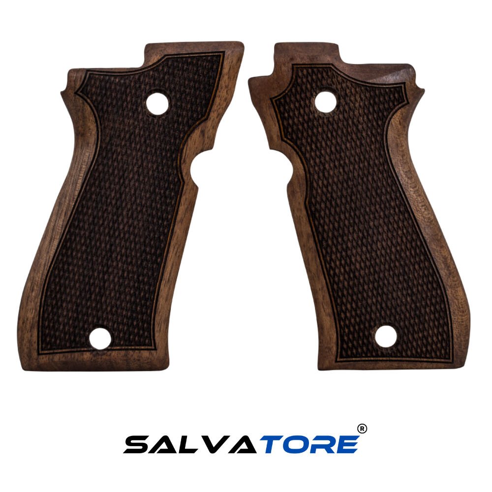 Salvatore Beretta 81 & 84 Walnut Wood Grips with Walnut Handle - Tactical Airsoft Equipment Pistol Gun Tactical Hunting Accessories