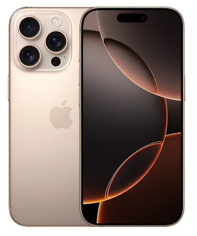 iPhone 16 Pro 128 GB Akıllı Telefon Çöl Titanium