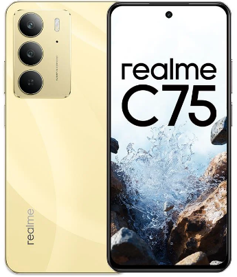 Realme C75 8/256GB Akıllı Telefon Yıldırım Sarısı