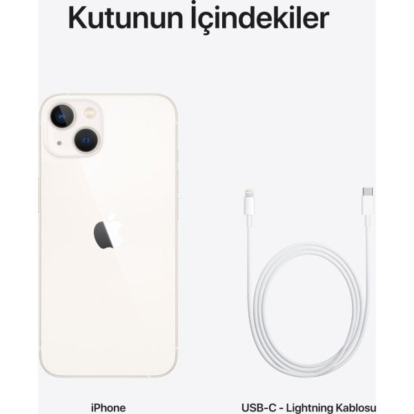 iPhone 13 128 GB Beyaz Cep Telefonu (Apple Türkiye Garantili)