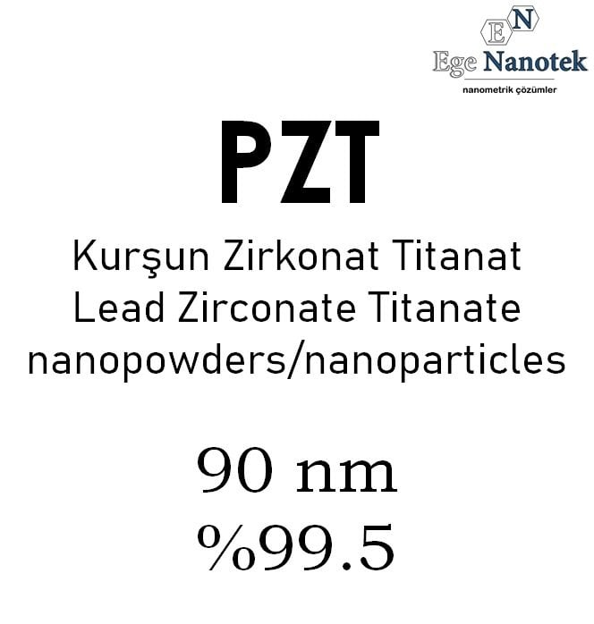 Nano Kurşun Zirkonat Titanat Tozu 90 nm