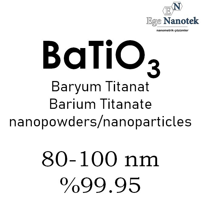 Nano Baryum Titanat Tozu Kübik 80-100 nm