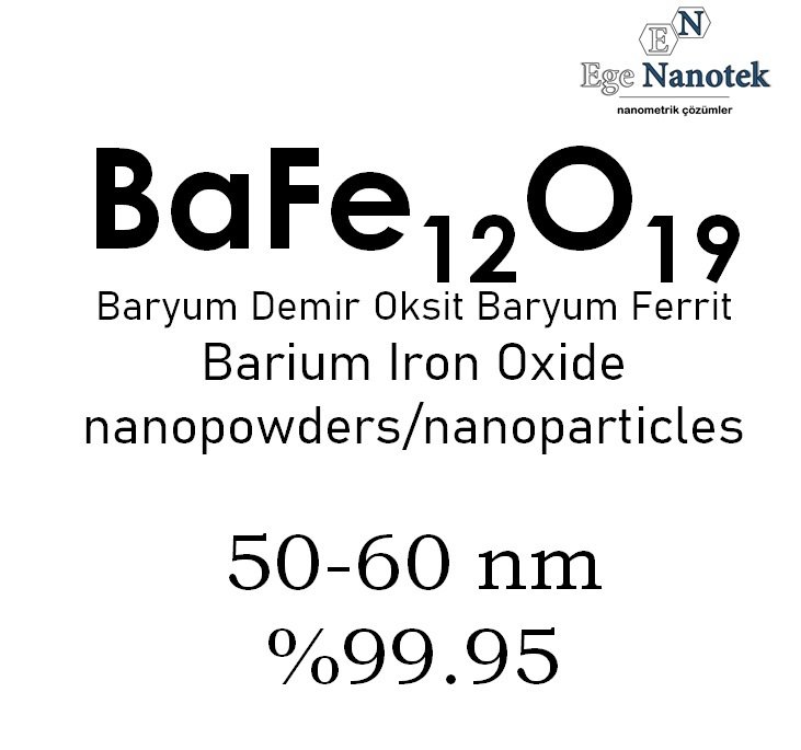 Nano Baryum Demir Oksit Tozu 50-60 nm