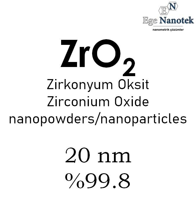 Nano Zirkonyum Oksit Tozu 20 nm