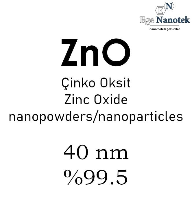Nano Çinko Oksit Tozu 40 nm