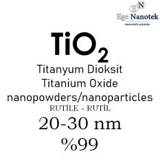 Nano Titanyum Dioksit Tozu Rutil Rutile 20-30 nm