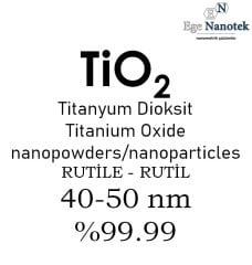 Nano Titanyum Dioksit Tozu Rutil Rutile 40-50 nm