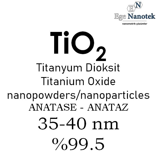 Nano Titanyum Dioksit Tozu 35-40 nm