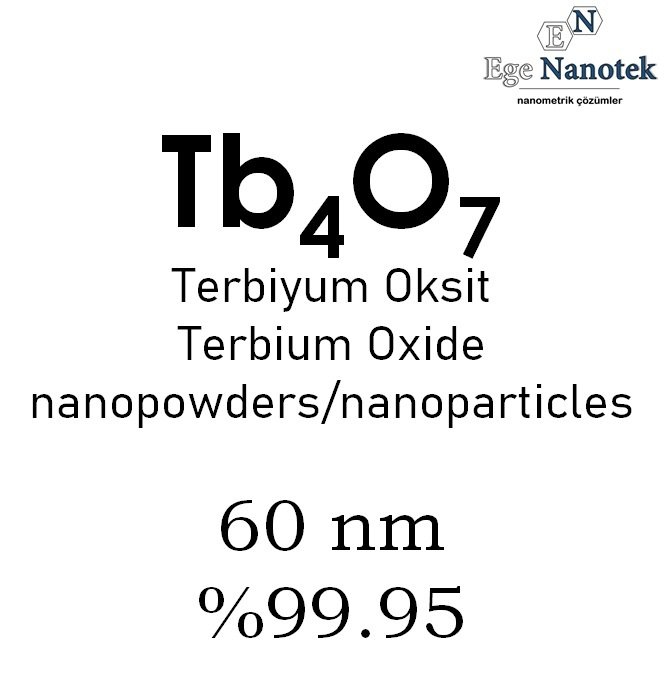 Nano Terbiyum Oksit Tozu 60 nm