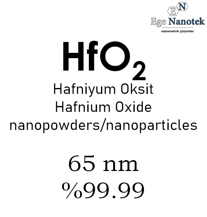 Nano Hafniyum Oksit Tozu 65 nm