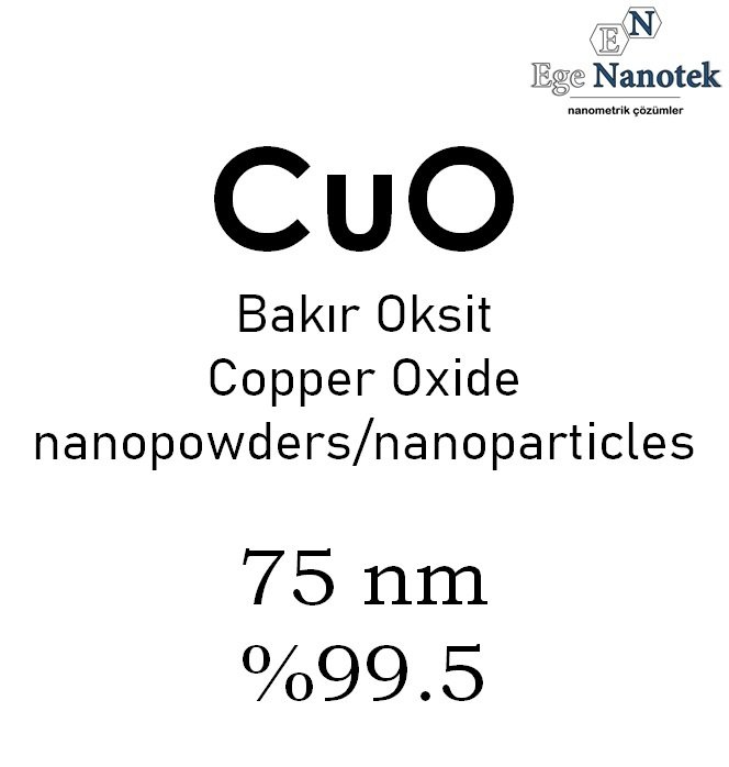 Nano Bakır Oksit Tozu 75 nm