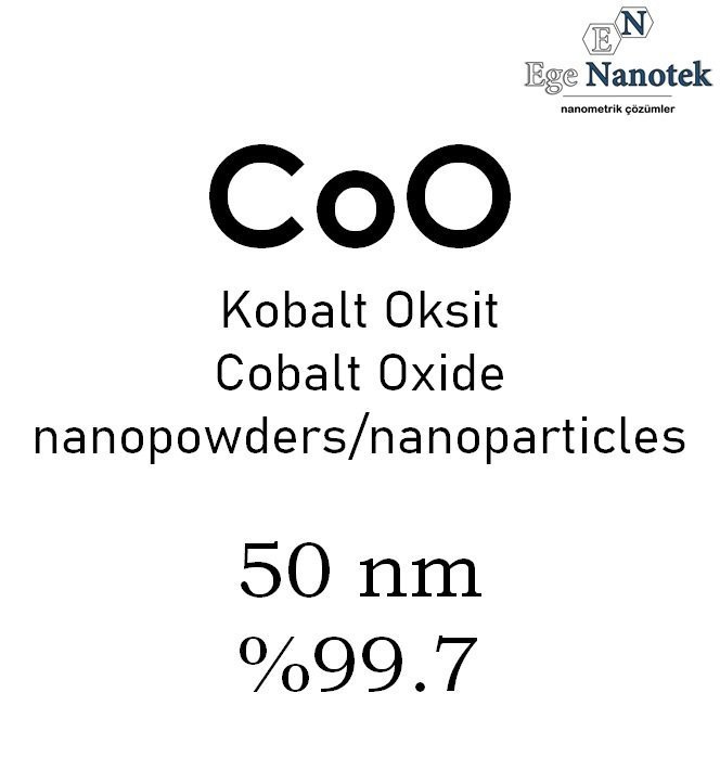 Nano Kobalt Oksit Tozu 50 nm CoO