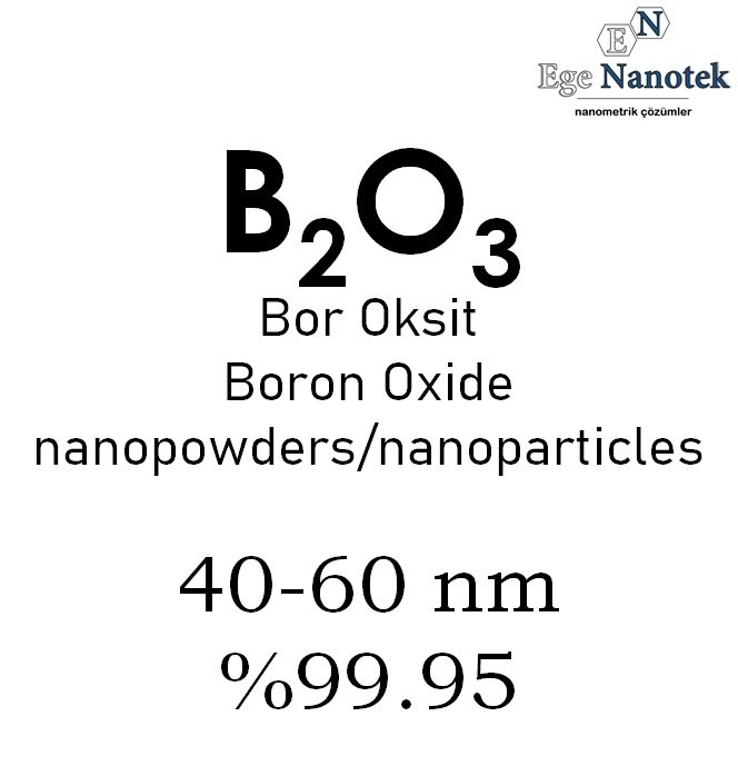 Nano Bor Oksit Tozu 40-60 nm
