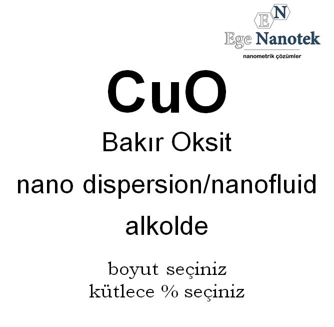 Bakır Oksit Dispersiyonu Nano Akışkanı Nano Fluid Alkolde
