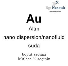 Altın Dispersiyonu Nano Akışkanı Nano Fluid Suda