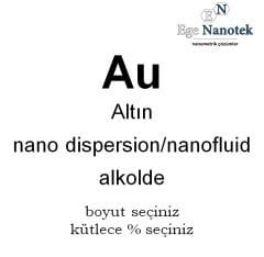 Altın Dispersiyonu Nano Akışkanı Nano Fluid Alkolde