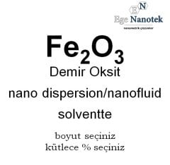 Demir Oksit Fe2O3 Nano Akışkanı Nano Fluid Solventte