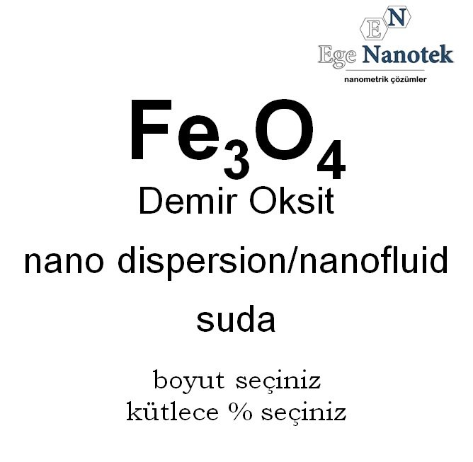 Demir Oksit Fe3O4 Dispersiyonu Nano Akışkanı Nano Fluid Suda