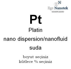 Platin Platinyum Dispersiyonu Nano Akışkanı Nano Fluid Suda