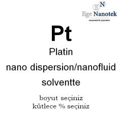 Platin Platinyum Nano Akışkanı Nano Fluid Solventte
