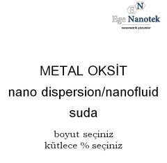 Diğer Metal Oksit Dispersiyonu Nano Akışkanı Nano Fluid Suda