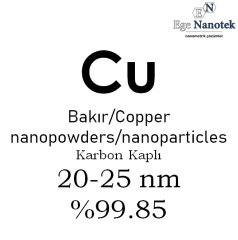 Nano Bakır Tozu 20-25 nm karbon kaplı