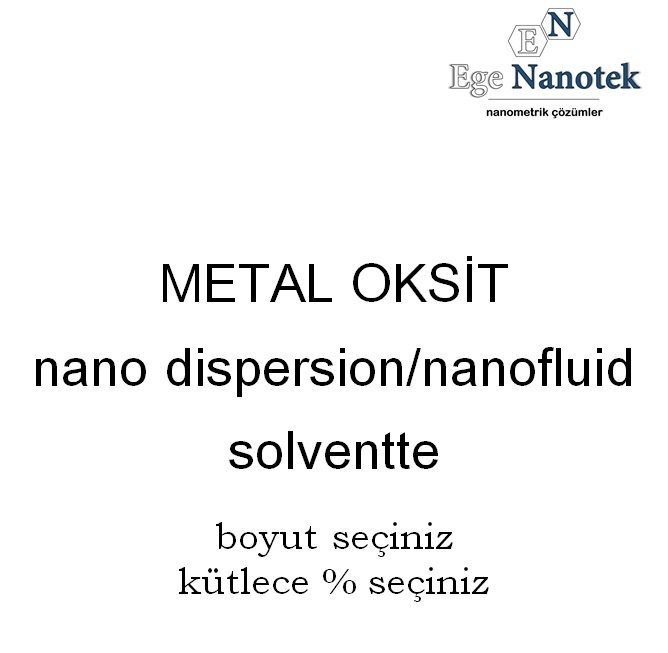 Diğer Metal Oksit Nano Akışkanı Nano Fluid Solventte