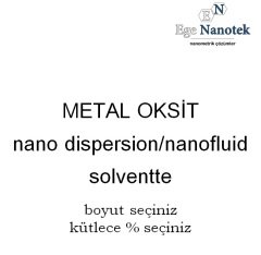 Diğer Metal Oksit Nano Akışkanı Nano Fluid Solventte