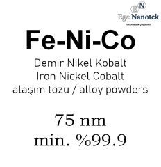 Demir Nikel Kobalt Alaşım Tozu 75 nm min. %99.9