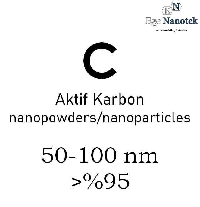 Aktif Nano Karbon Tozu 50-100 nm