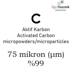 Mikronize Aktif Karbon Tozu 75 mikron