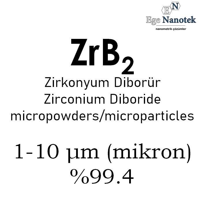 Mikronize Zirkonyum Diborür Tozu Hekzagonal Hexagonal 1-10 mikron