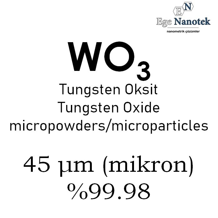 Mikronize Tungsten Trioksit Tozu 45 mikron
