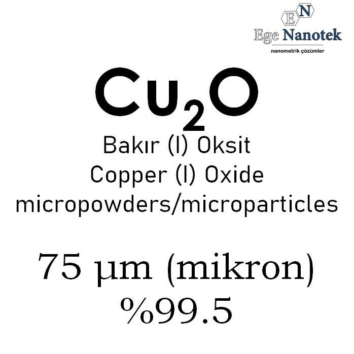 Mikronize Bakır I Oksit Cu2O Tozu 75 mikron