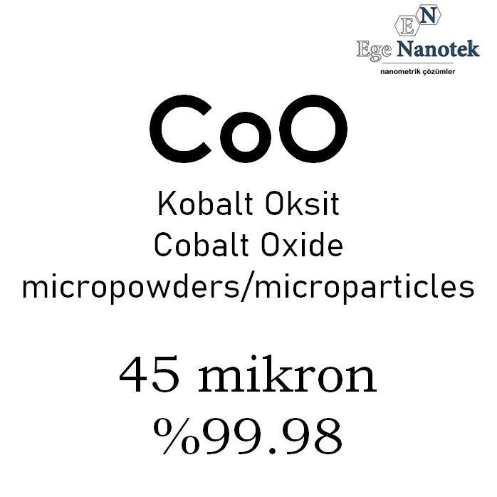 Mikronize Kobalt Oksit Tozu 45 mikron