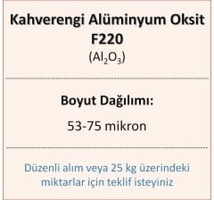 Kahverengi Alüminyum Oksit F220 - Al2O3 - 53-75mikron