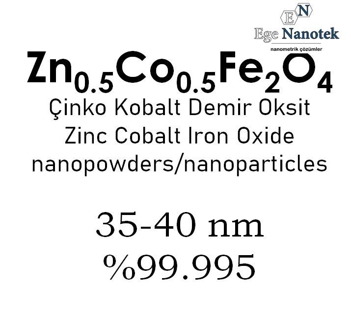 Nano Zn0.5Co0.5Fe2O4 35-40 nm