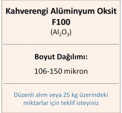 Kahverengi Alüminyum Oksit F100 - Al2O3 - 106-150mikron