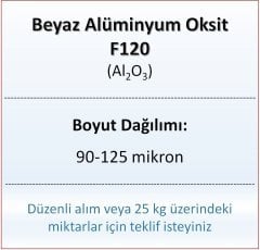 Alüminyum Oksit F120 - Al2O3 - 90-125mikron