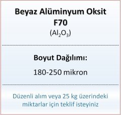 Alüminyum Oksit F70 - Al2O3 - 180-250mikron